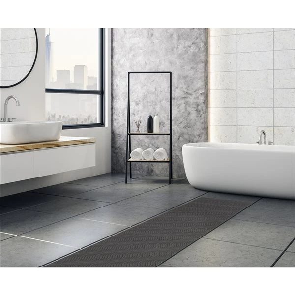 A&E Bath & Shower Leland 2-ft x 16-ft Black Rectangular Indoor Geometric Rug 6 A&E Bath & Shower Leland 2-ft x 16-ft Black Rectangular Indoor Geometric Rug - Image 4
