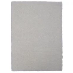 A&E Bath & Shower 2-ft x 3-ft Ivory Faux Fur Plush Rectangular Indoor Solid Rug