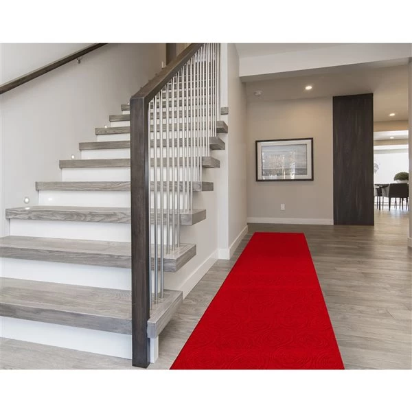 A&E Bath & Shower Leland 2-ft x 16-ft Red Rectangular Indoor Geometric Rug 4 A&E Bath & Shower Leland 2-ft x 16-ft Red Rectangular Indoor Geometric Rug - Image 2