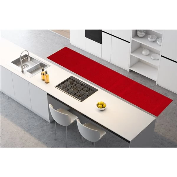 A&E Bath & Shower Leland 2-ft x 24-ft Red Rectangular Indoor Geometric Rug 5 A&E Bath & Shower Leland 2-ft x 24-ft Red Rectangular Indoor Geometric Rug - Image 3