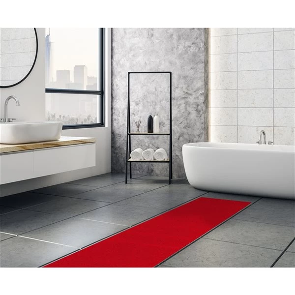 A&E Bath & Shower Leland 2-ft x 24-ft Red Rectangular Indoor Geometric Rug 6 A&E Bath & Shower Leland 2-ft x 24-ft Red Rectangular Indoor Geometric Rug - Image 4
